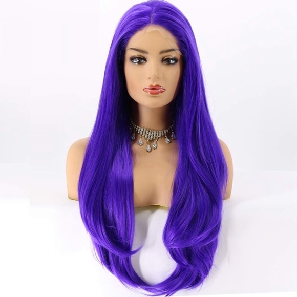 ?SASSY Purple 24”LACE FRONT FESTIVE CELEBRITY WIG